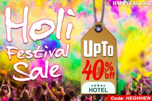 Holi Hotel Rooms Booking Coupon