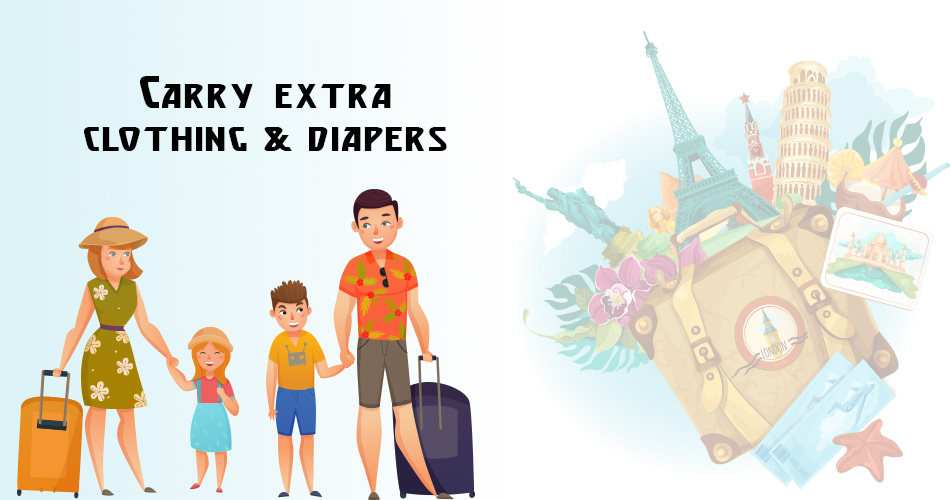 Carry extra clothing and diapers