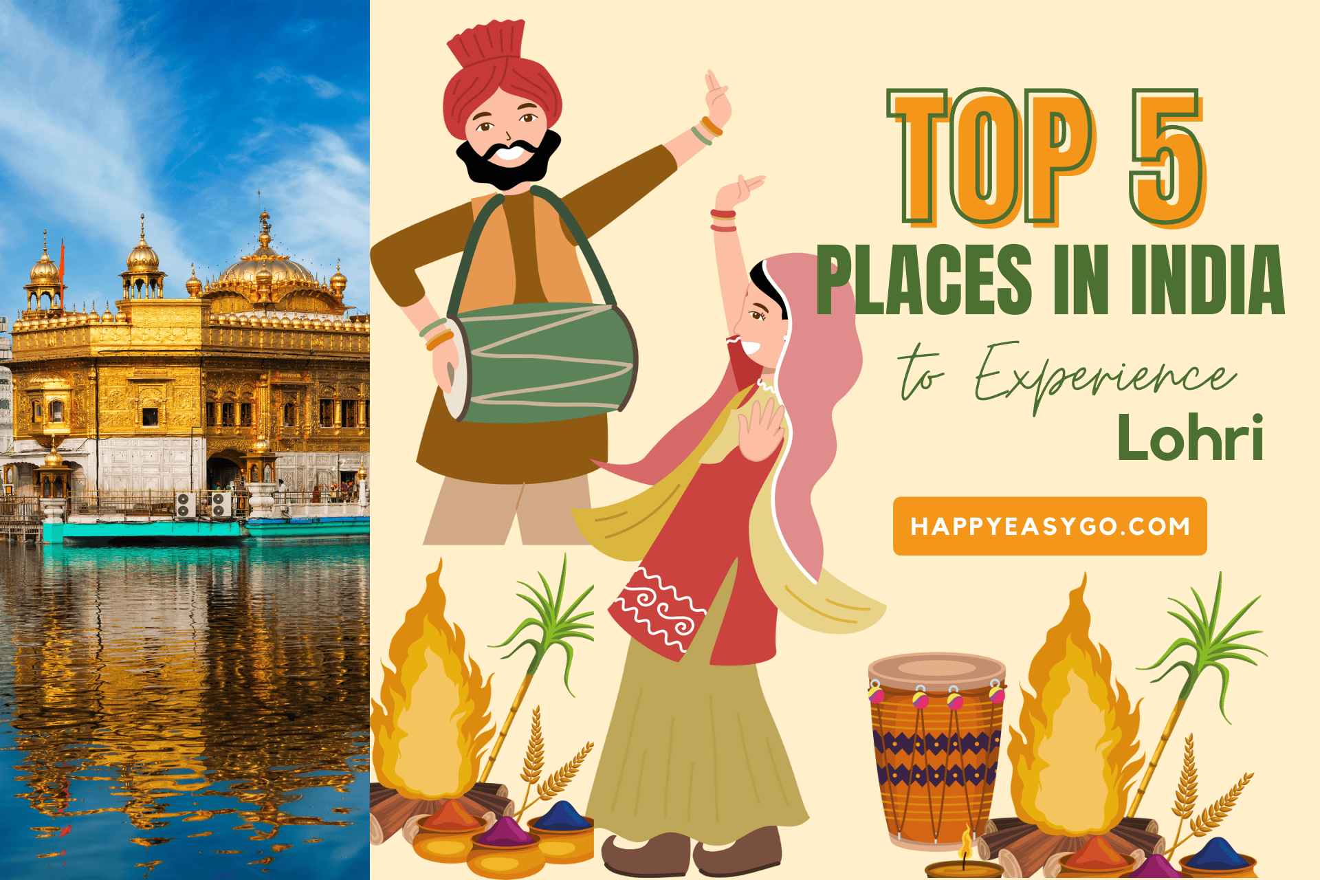 Top 5 Places in India to experience lohri